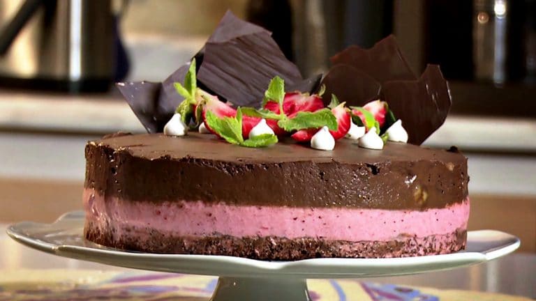 Torta Helada de Chocolate Frutilla