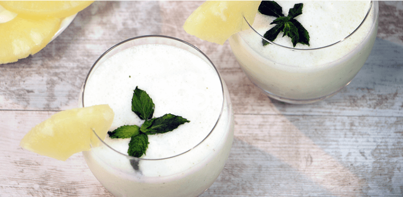 Granizado de piña y coco