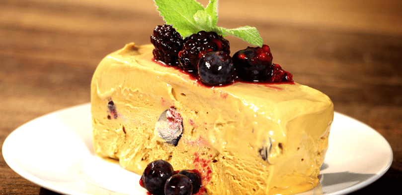 Turrón helado de manjar