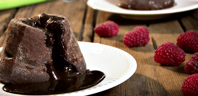 Volcan de chocolate