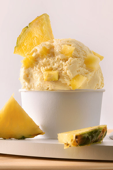 Helado de Piña Casero con Azúcar Light