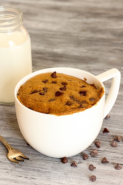 Receta fácil de Queque en taza con Azúcar Rubia