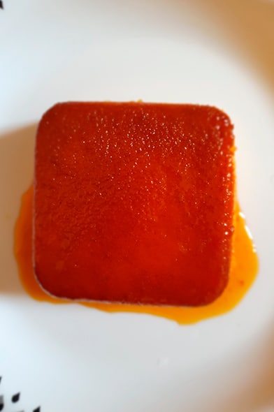 Sémola con leche y caramelo de chancaca